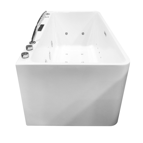 Cada De Baie Freestanding 150x75x58cm ,Cu Hidromasaj, Culoare Alb - Img 6
