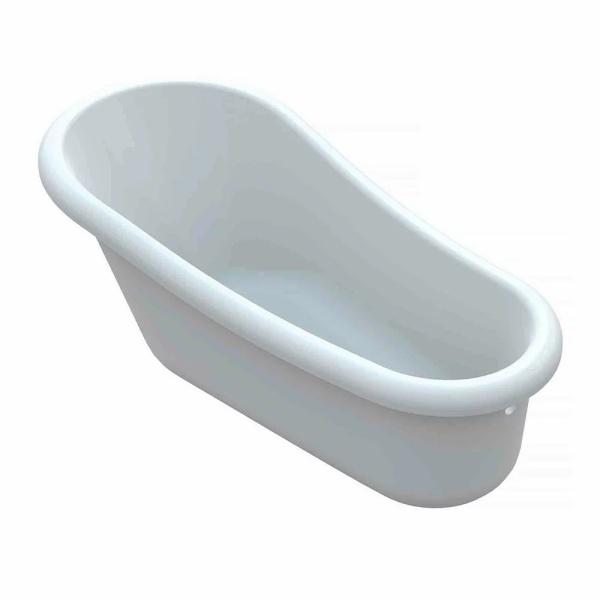 Cada free-standing Vayer Retro, Dimensiune 169x82cm , Culoare Alb - Img 4