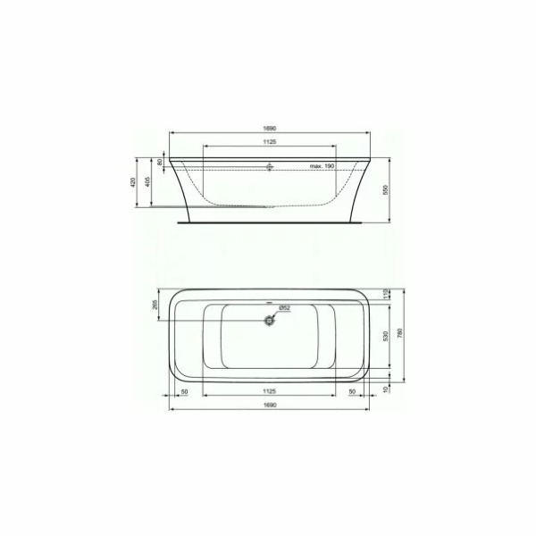 Cada freestanding Ideal Standard Connect Air 170x80 - Img 2