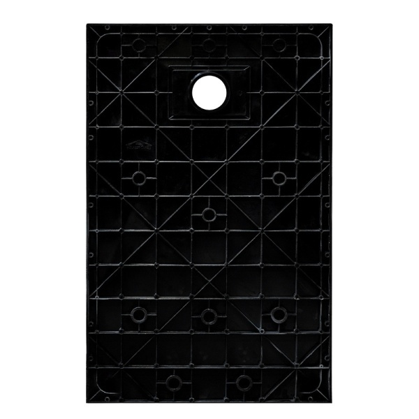 Cadita de dus dreptunghiulara slim imitatie piatra Juko 90 x 70 cm neagra - Img 7