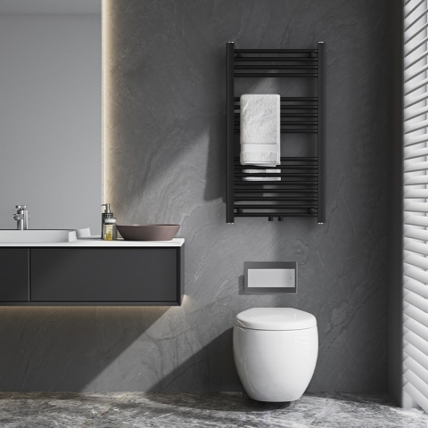 Calorifer vertical Corso-BL-2 pentru baie 90x50, negru - Img 6