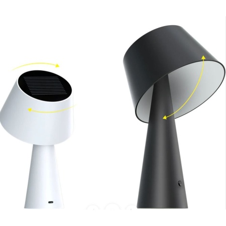 Lampa Solara LED Portabila si Reincarcabila de Interior Exterior, Neosimply, 500 lumeni, 4 Moduri de utilizare, panou solar, Black - Img 3