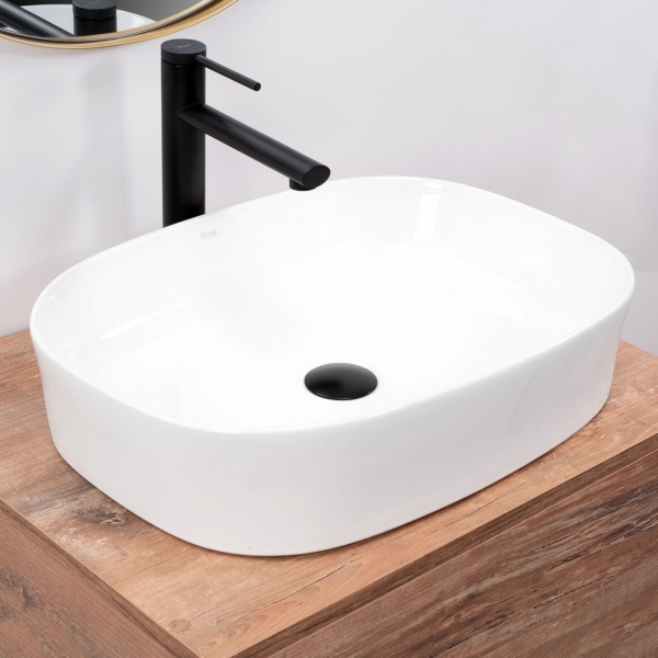 Lavoar ceramic pentru blat Rea Angie - Img 4