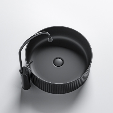 Lavoar pe Blat LAVA-MTB-RF-370 Negru mat, Canelat - Img 8