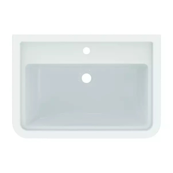Lavoar suspendat Ideal Standard Atelier Calla alb lucios 72 cm cu orificiu baterie si preaplin - Img 4