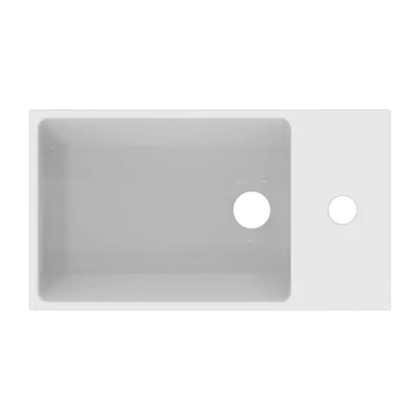 Lavoar suspendat Ideal Standard Atelier Extra alb lucios 45 cm cu orificiu baterie si preaplin dreapta - Img 2