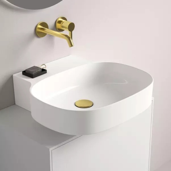 Lavoar suspendat Ideal Standard Atelier Linda-X 50 cm alb lucios - Img 11