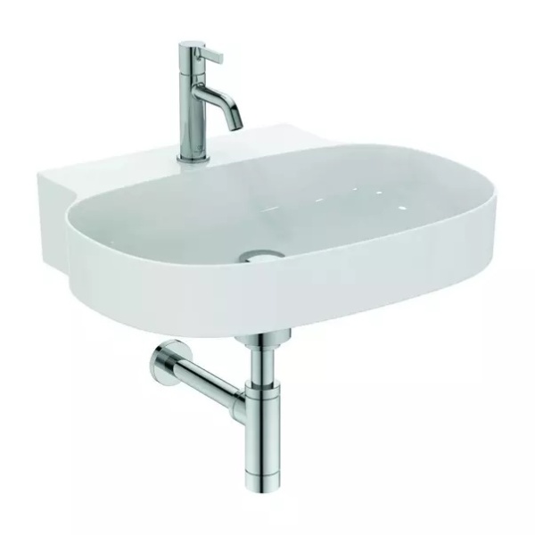 Lavoar suspendat Ideal Standard Atelier Linda-X cu orificiu baterie 60 cm alb lucios - Img 4