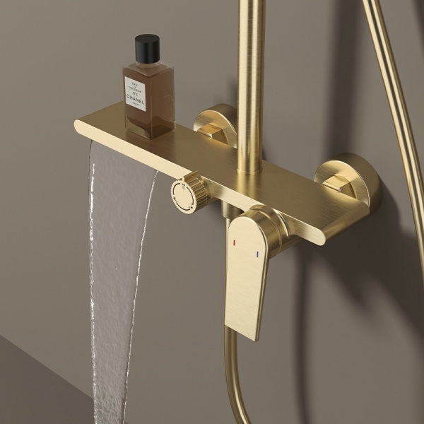 Set de dus AMANDA, Cu trei functii, Design modern , Culoare Brushed Gold - Img 2