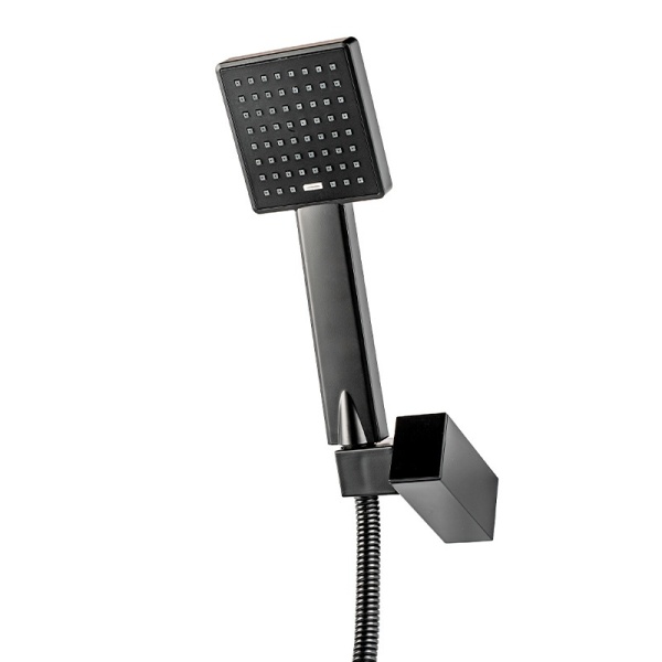 Set de dus incastrat PRO FATTER, montaj in perete, Finisaj Negru - Img 2