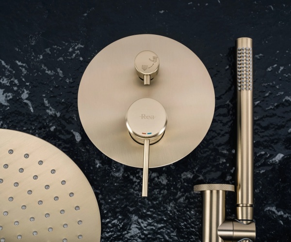 Set de dus incastrat REA LUNGO GRIP , Culoare Gold Brush +Box - Img 9