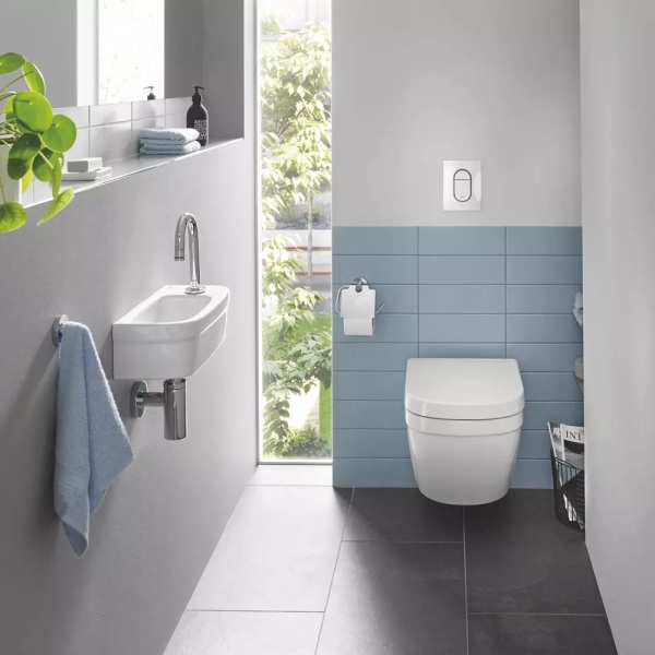 Set vas Wc Grohe Euro Ceramic Rimless Triple Vortex, montaj suspendat, capac softclose - Img 2