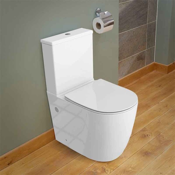 Set WC monobloc cu capac ??i rezervor alb Spectrum Robin 2.0 Turbo Flush - Img 2