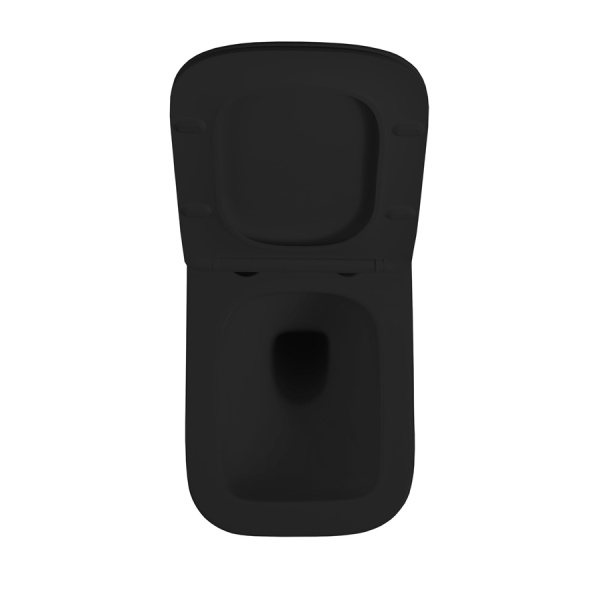 Vas WC PRO INES BLACK MAT, Sistem inovator de spalare Rimless Tornado, Suspendat, Ceramica sanitara - Img 2