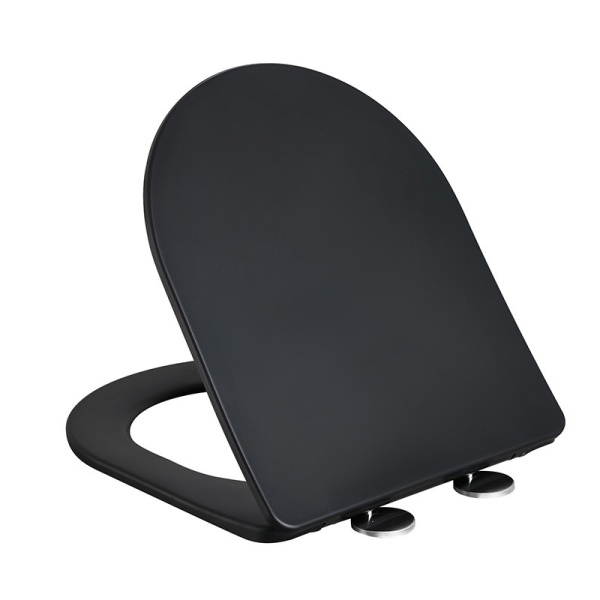 Vas WC PRO SONET Rimless, Suspendat, Ceramica Sanitara, 50 x 36 x 37 cm, scaun duroplast soft-close standard / slim, Negru - Img 3