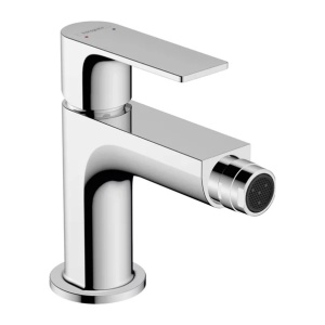 Baterie bideu Hansgrohe Rebris E crom lucios cu ventil Pop-Up