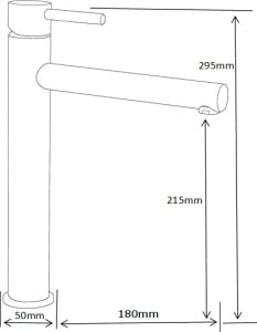 Baterie de lavoar PRO, Inaltime 29.5cm, Culoare Rose Gold - Img 2