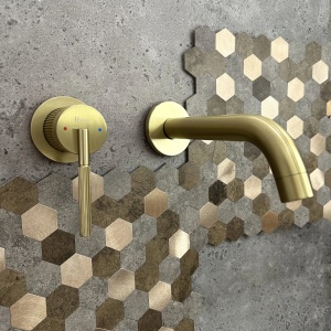 Baterie incastrata REA Argon +Box , Design Elegant, Culoare Brush Gold - Img 3