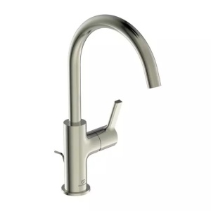 Baterie lavoar inalta Ideal Standard Atelier Joy cu ventil Pop-Up argintiu Silver Storm