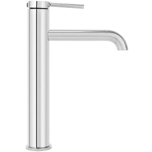Baterie Lavoar REA SPOT CHROME HIGH, Montaj Pe Blat, Capat Fix, Monocomanda, Inaltime 28 Cm, Crom - Img 4