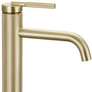 Baterie pentru baie REA Argon High, Design Elegant , Culoare Brush Gold - Img 5