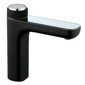 Baterie pentru Lavoar FAPTER cu Afisaj LCD Pentru Temperatura Apei, Montaj Pe Blat, Culoare Negru - Img 1