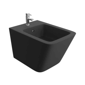 Bideu suspendat cu fixare ascunsa Spectrum Lima 34 x 45.8 cm negru mat - Img 1