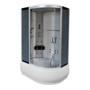 Cabina de dus cu Functie de Hidromasaj si Sauna WSH7106LWS ,Dimensiune 120x80cm/Stanga, Culoare Alb - Img 1