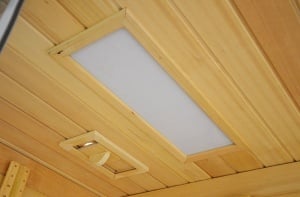 Cabina de dus cu hidromasaj si functie de sauna cu abur, sauna uscata 180 x 110 x 223 cm alb/lemn - Img 3