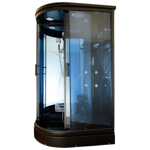 Cabina de dus cu Hidromasaj si Functie Sauna cu Abur MO-02188BS montaj pe stanga 120X88X220CM - Img 2