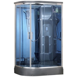 Cabina de dus cu Hidromasaj si Functie Sauna cu Abur MO-02188GS, montaj pe stanga, 120X88X220CM - Img 1