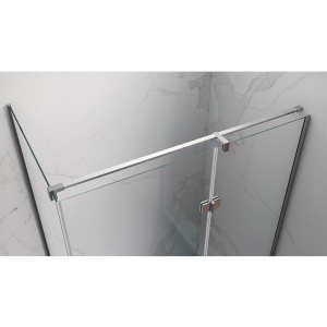 Cabina de dus Dreptunghiulara KZ02B , Design Modern 100x80cm, Culoare Crom - Img 6