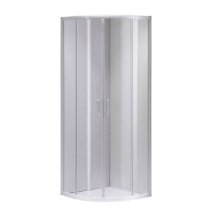 Cabina de dus KZ94A Semirotunda 80x80cm, Design Modern, Culoare Alb
