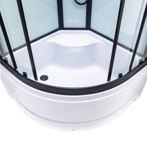 Cabina de dus NINA cu Hidromasaj, Dimensiune 80x80cm, Culoare Negru - Img 4