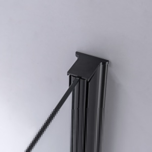 Cabina de dus Patrata BS04B, Dimensiune 90x90cm, Culoare Negru - Img 4