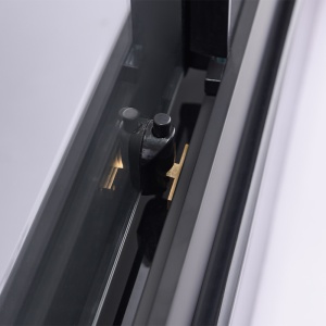 Cabina de dus patrata cu usi glisante BL32A , Dimensiune 80x80cm, Culoare Negru - Img 6