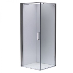 Cabina de dus Patrata KZ1190C, Design Modern 100x100cm, Culoare Crom
