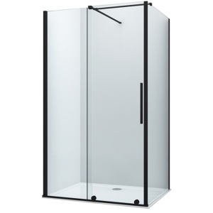 Cabina de dus PRO ERA ODEA BLACK Dimensiuni La Alegere, Sticla Securizata 8 Mm, Inaltime 195 Cm - Img 2