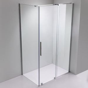 Cabina de dus rectangulara ASTRA-CH-A-120+B80+E crom 120x80 cm 8 mm - Img 2