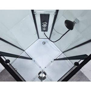 Cabina dus de colt cu hidromasaj, Cadita patrata, 80x80cm, Inaltime 210 cm - Img 9