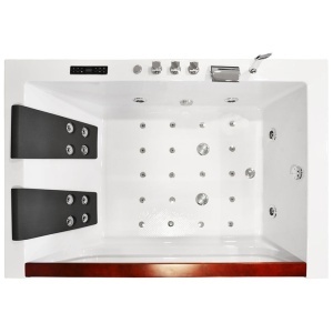 Cada de baie cu hidromasaj si incalzitor 180x120 cm, Design modern, Functii Premium - Img 2