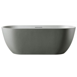 Cada De Baie Freestanding, Design Modern 170x75x60cm, Strat Abraziv , Culoare Grey/White