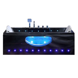 Cada de baie IRIS 933B, Cu Hidromasaj, Dimensiune 160x84cm, Black Wave - Img 5