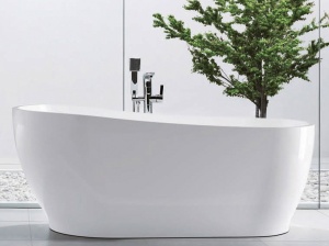 Cada de baie PRO LAURA 150 cm , free-standing, design modern, Alba - Img 2