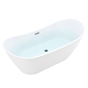 Cada de baie suport 150x75cm , Rica 513A, Culoare Alb , Deversor Cromat - Img 1