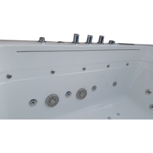 Cada de baie TUGELA 913, Cu hidromasaj 170x130cm, Culoare Alb/negru - Img 12