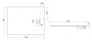 Cadita de du?? REA Magnum Black, Dimensiuni 120x90 cm - Img 6
