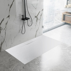 Cadita de dus Bazalt Long White 90x120 - Img 3