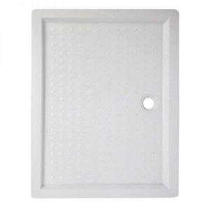 Cadita de dus HIGH SXL04B, Design Modern 110x90cm, Culoare Alb