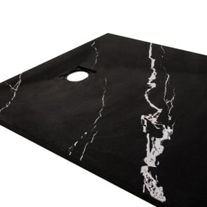 Cadita de dus Riko SLIM, Dimensiune 100x80cm, Marmura Neagra - Img 3